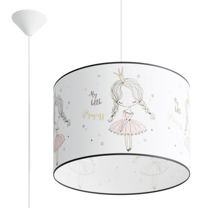 Children's chandelier on a string PRINCESS 1xE27/15W/230V d. 40 cm princess