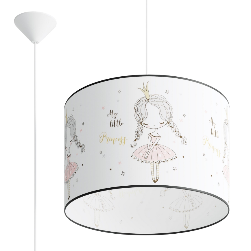 Children's chandelier on a string PRINCESS 1xE27/15W/230V d. 40 cm princess