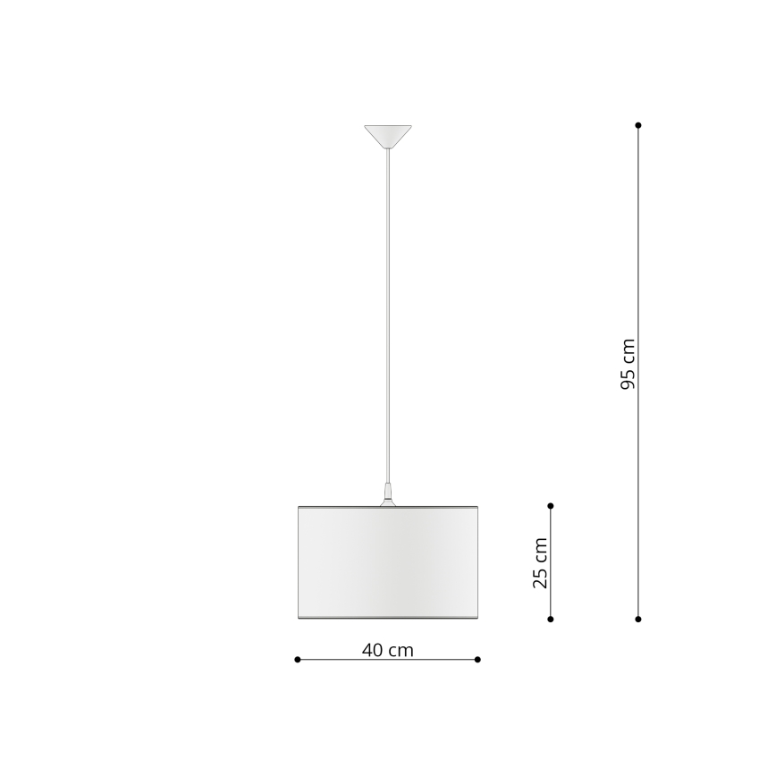 Children's chandelier on a string PRINCESS 1xE27/15W/230V d. 40 cm princess