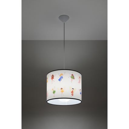 Children's chandelier on a string FAIRY 1xE27/15W/230V d. 30 cm fairy