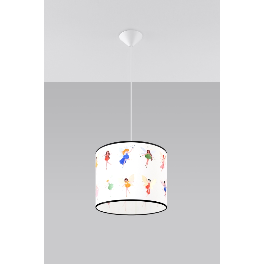 Children's chandelier on a string FAIRY 1xE27/15W/230V d. 30 cm fairy