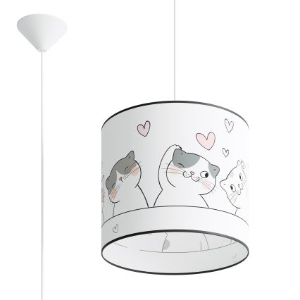 Children's chandelier on a string CAT 1xE27/15W/230V d. 30 cm cat