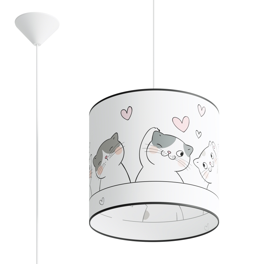 Children's chandelier on a string CAT 1xE27/15W/230V d. 30 cm cat