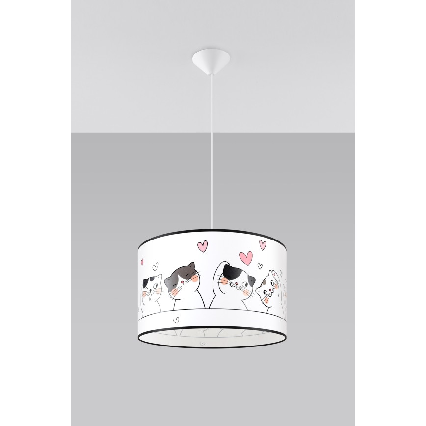 Children's chandelier on a string CAT 1xE27/15W/230V d. 40 cm cat