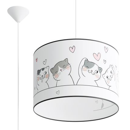 Children's chandelier on a string CAT 1xE27/15W/230V d. 40 cm cat