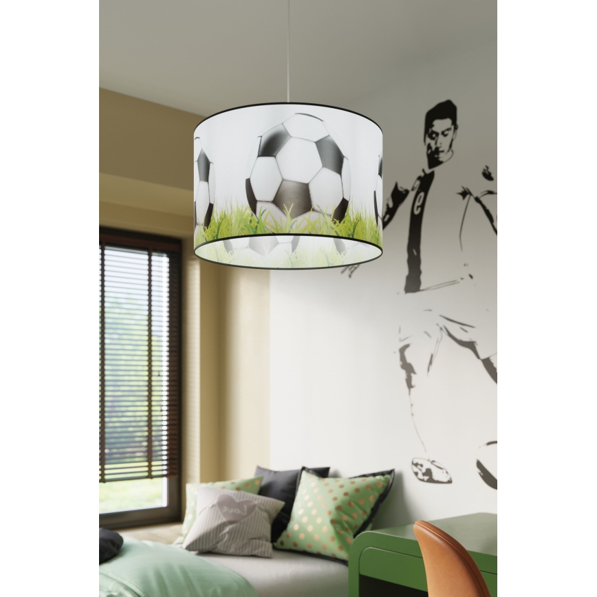 Children's chandelier on a string FOOTBALL 1xE27/15W/230V d. 40 cm football