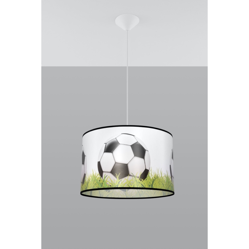 Children's chandelier on a string FOOTBALL 1xE27/15W/230V d. 40 cm football