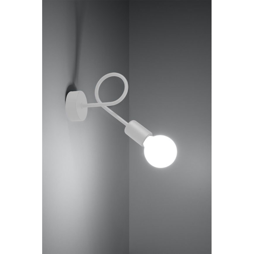 Wall lamp LOOP 1xE27/15W/230V white