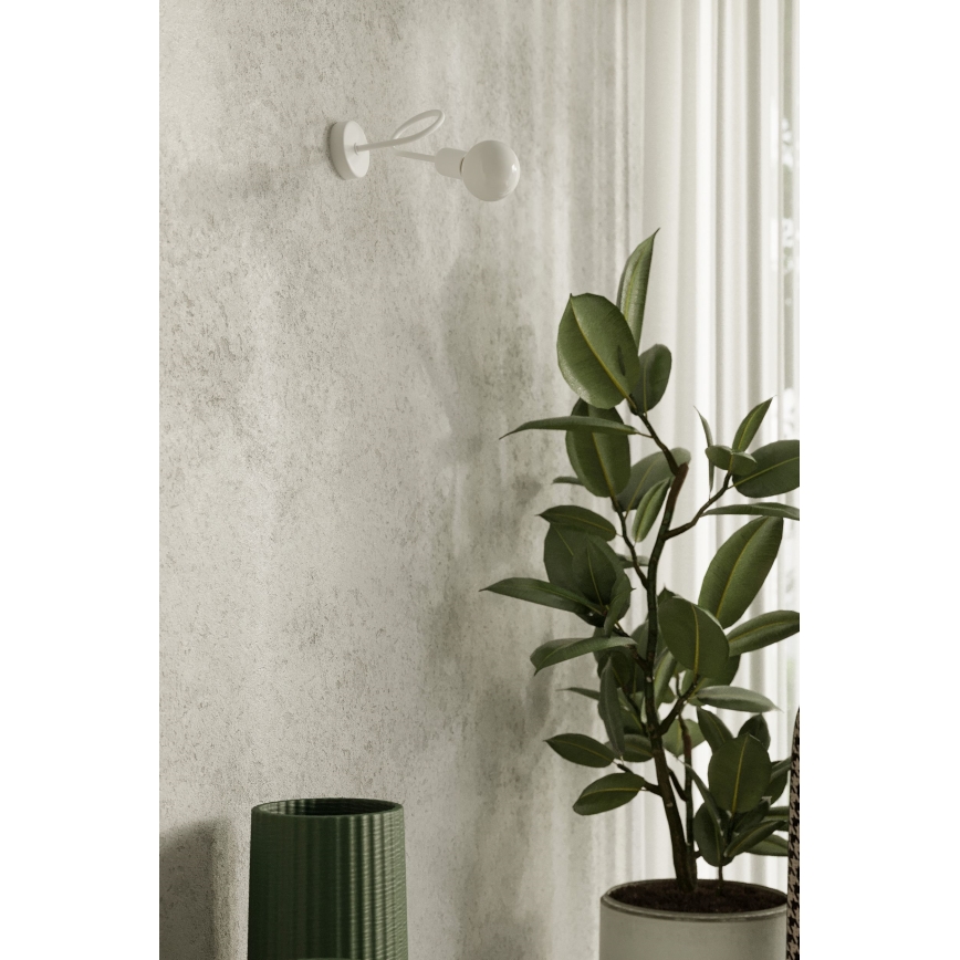 Wall lamp LOOP 1xE27/15W/230V white