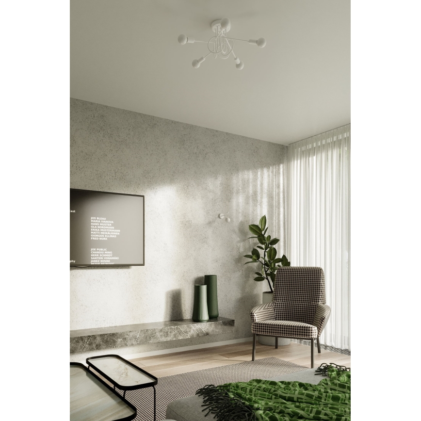 Wall lamp LOOP 1xE27/15W/230V white