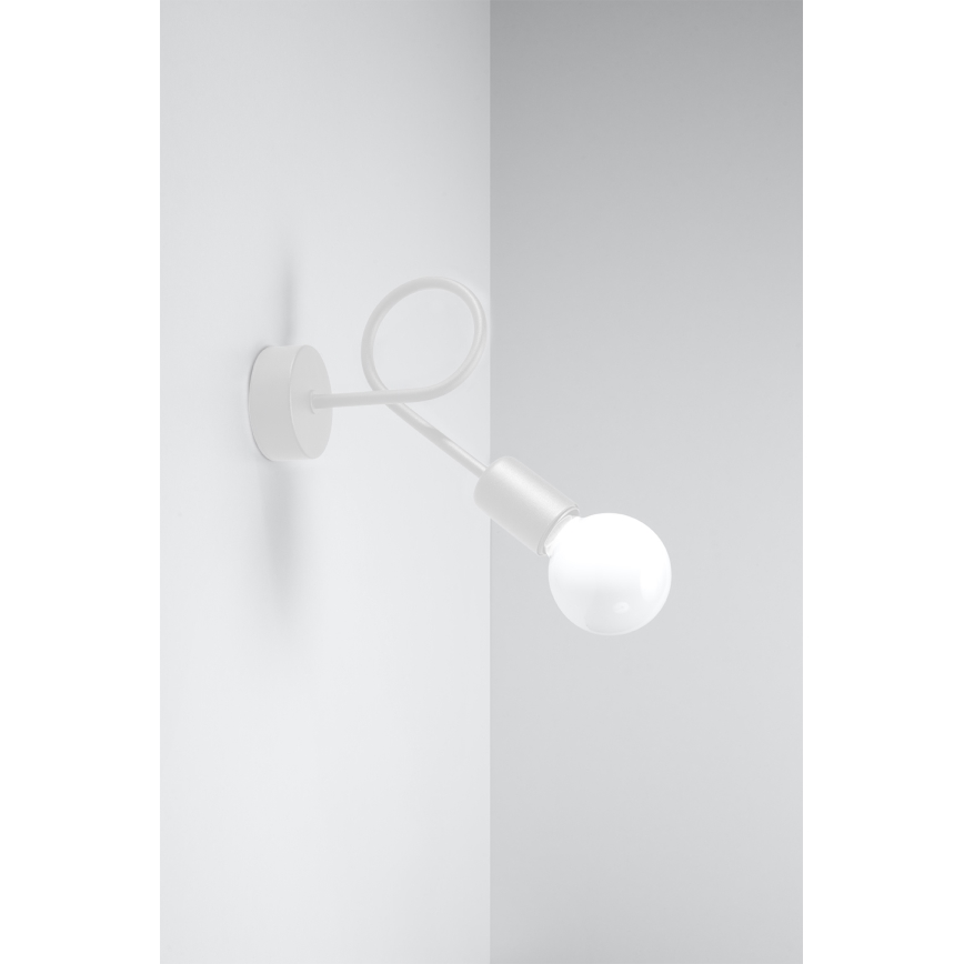 Wall lamp LOOP 1xE27/15W/230V white