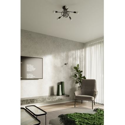 Wall lamp LOOP 1xE27/15W/230V black