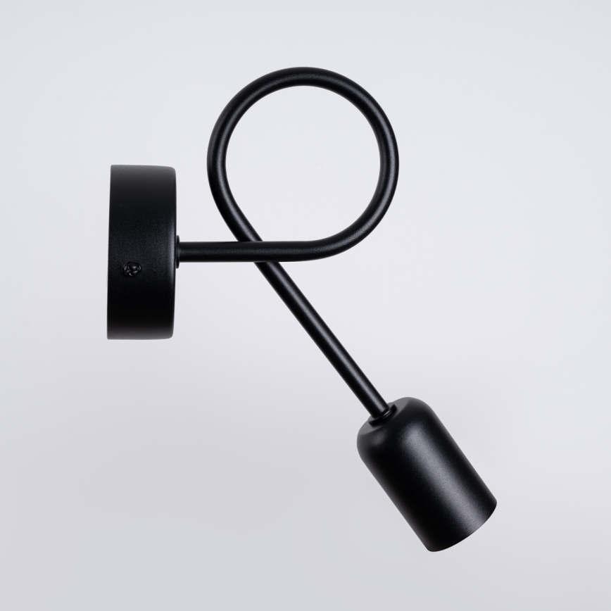 Wall lamp LOOP 1xE27/15W/230V black