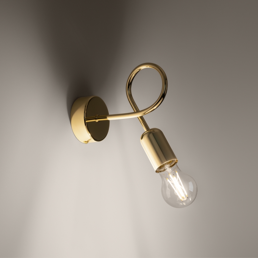 Wall lamp LOOP 1xE27/15W/230V gold