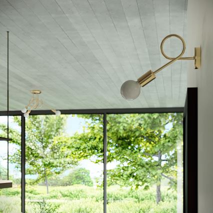 Wall lamp LOOP 1xE27/15W/230V gold