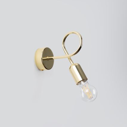 Wall lamp LOOP 1xE27/15W/230V gold
