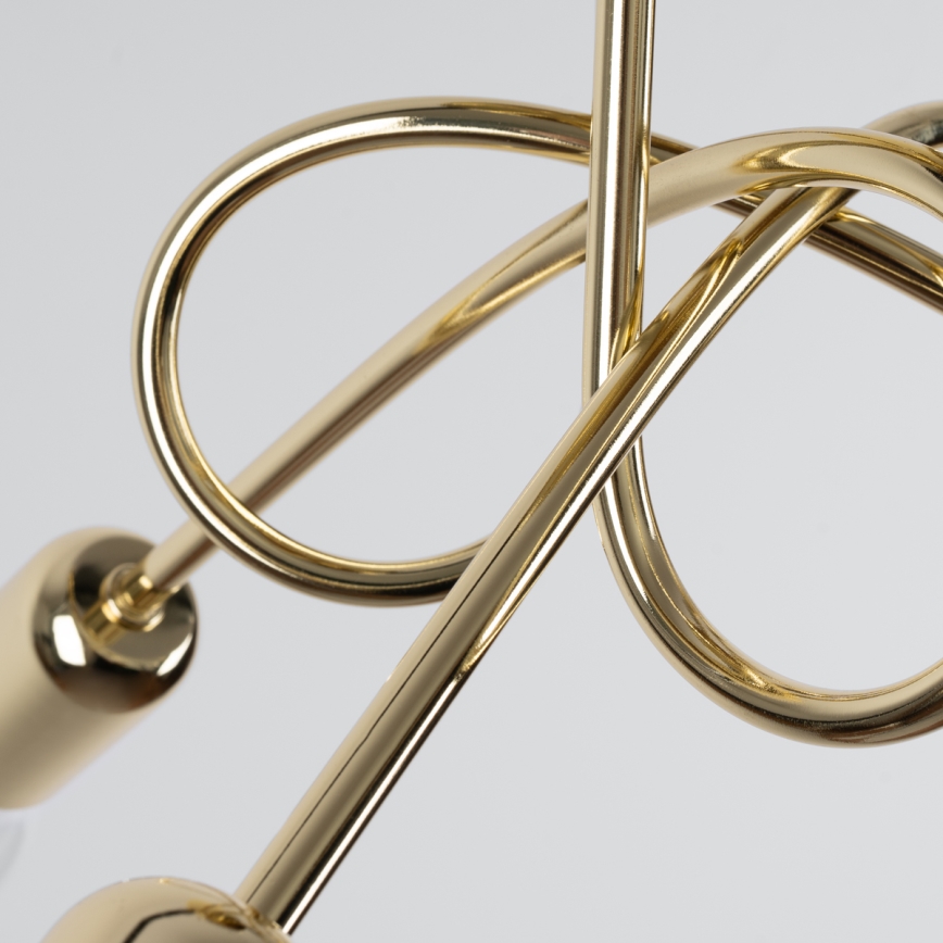 Surface-mounted chandelier LOOP 3xE27/15W/230V gold