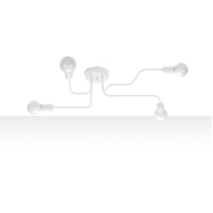 Surface-mounted chandelier VECTOR 4xE27/15W/230V white