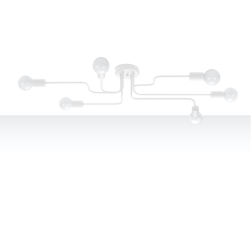 Surface-mounted chandelier VECTOR 6xE27/15W/230V white