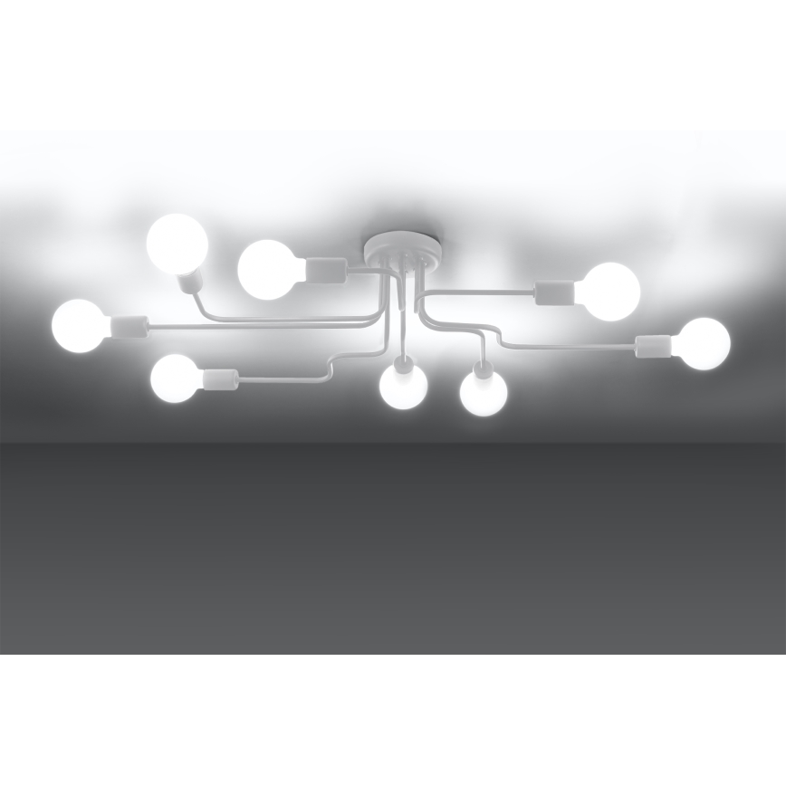 Surface-mounted chandelier VECTOR 8xE27/15W/230V white