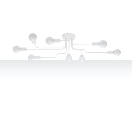 Surface-mounted chandelier VECTOR 8xE27/15W/230V white
