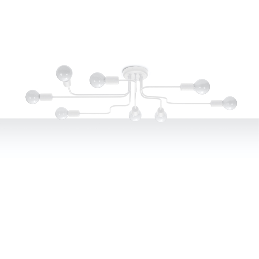 Surface-mounted chandelier VECTOR 8xE27/15W/230V white