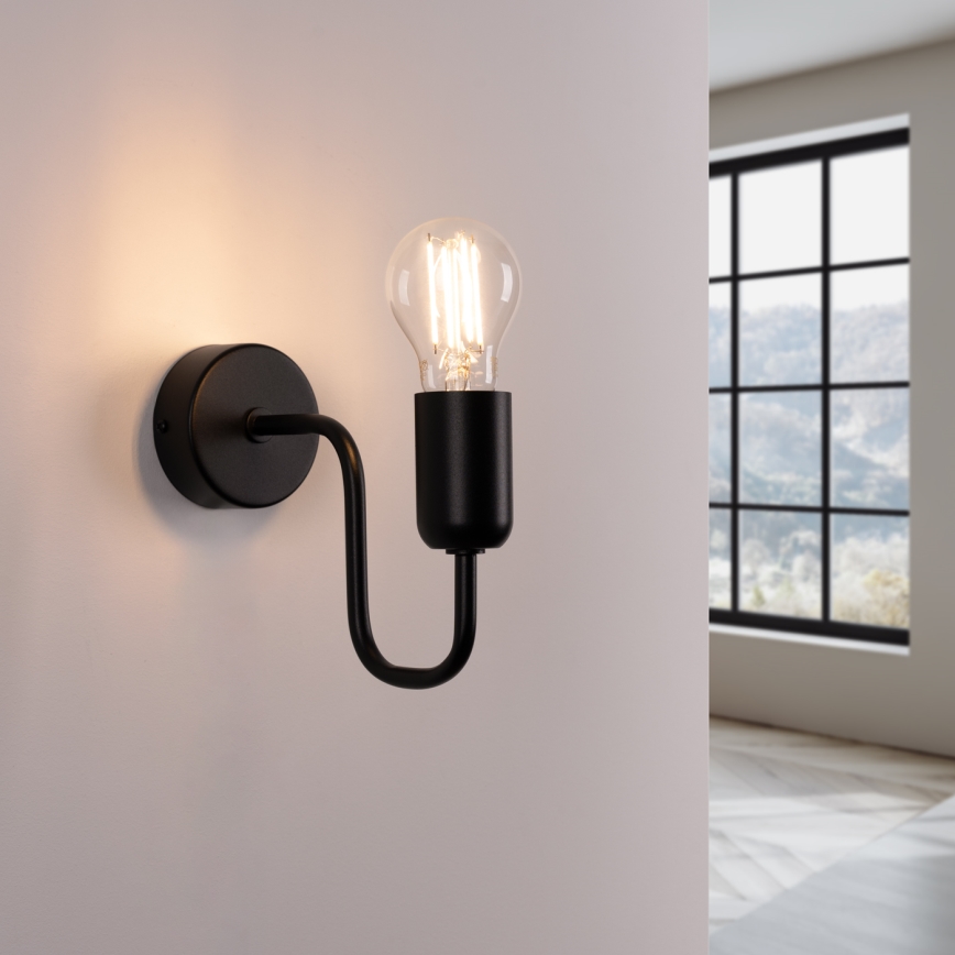Wall lamp VECTOR 1xE27/15W/230V black