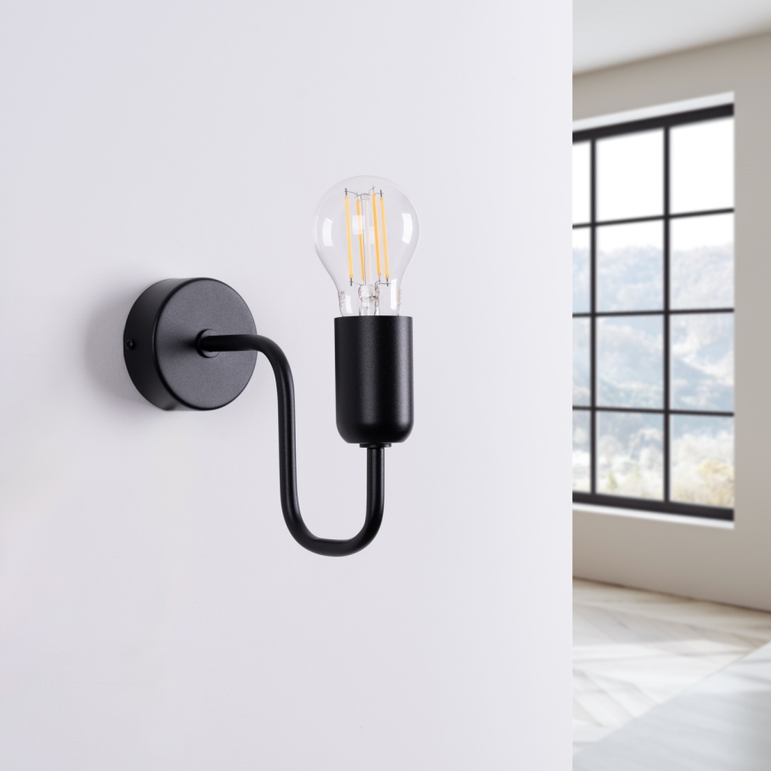 Wall lamp VECTOR 1xE27/15W/230V black