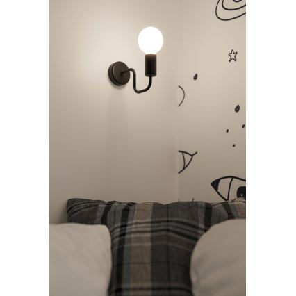 Wall lamp VECTOR 1xE27/15W/230V black
