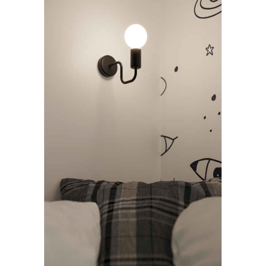Wall lamp VECTOR 1xE27/15W/230V black
