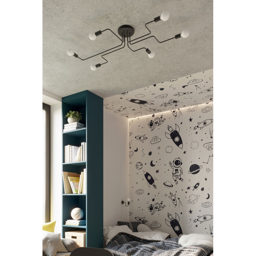 Wall lamp VECTOR 1xE27/15W/230V black