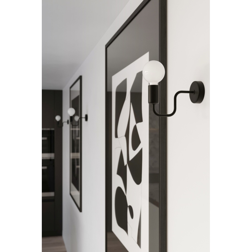 Wall lamp VECTOR 1xE27/15W/230V black