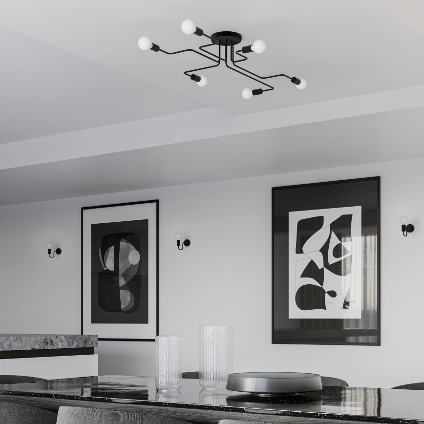 Wall lamp VECTOR 1xE27/15W/230V black