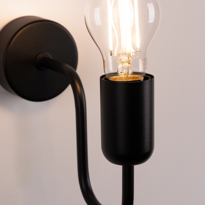 Wall lamp VECTOR 1xE27/15W/230V black