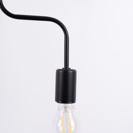 Surface-mounted chandelier VECTOR 4xE27/15W/230V black