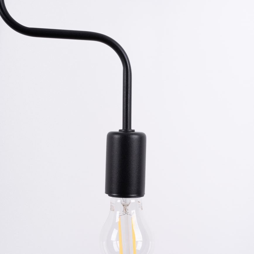 Surface-mounted chandelier VECTOR 4xE27/15W/230V black
