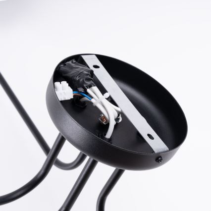 Surface-mounted chandelier VECTOR 4xE27/15W/230V black