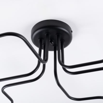 Surface-mounted chandelier VECTOR 6xE27/15W/230V black