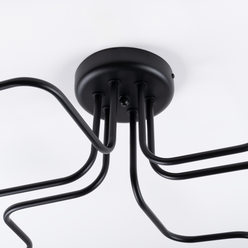 Surface-mounted chandelier VECTOR 6xE27/15W/230V black