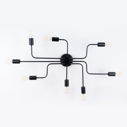 Surface-mounted chandelier VECTOR 8xE27/15W/230V black