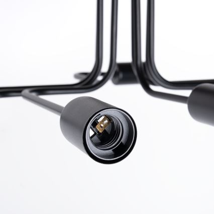 Surface-mounted chandelier VECTOR 8xE27/15W/230V black
