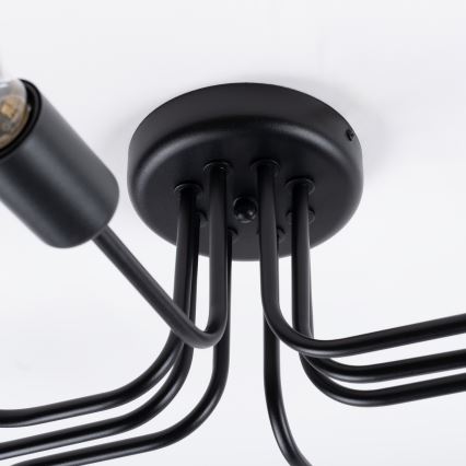 Surface-mounted chandelier VECTOR 8xE27/15W/230V black