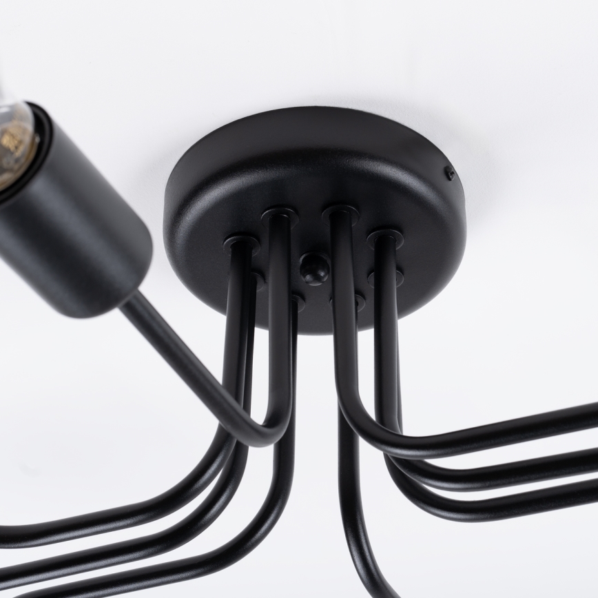 Surface-mounted chandelier VECTOR 8xE27/15W/230V black