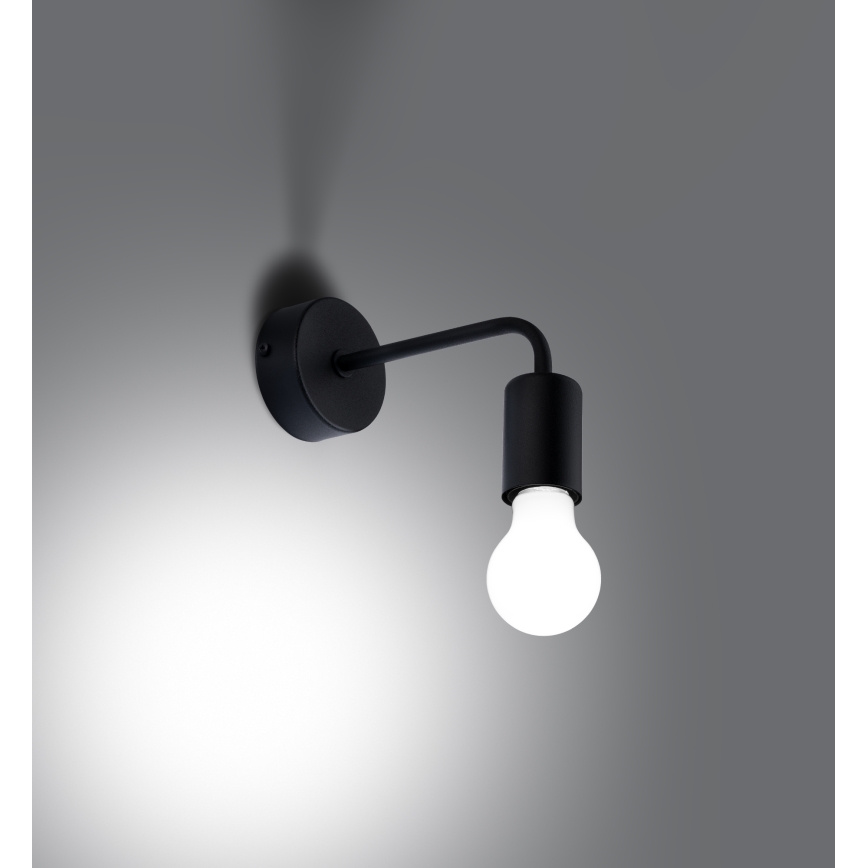 Wall lamp NORAH 1xE27/15W/230V black