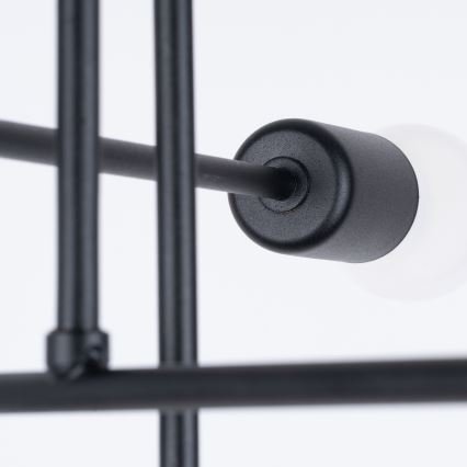 Chandelier on a pole NORAH 6xE27/15W/230V black
