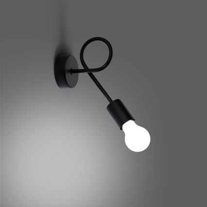 Wall lamp LEVAR 1xE27/15W/230V black