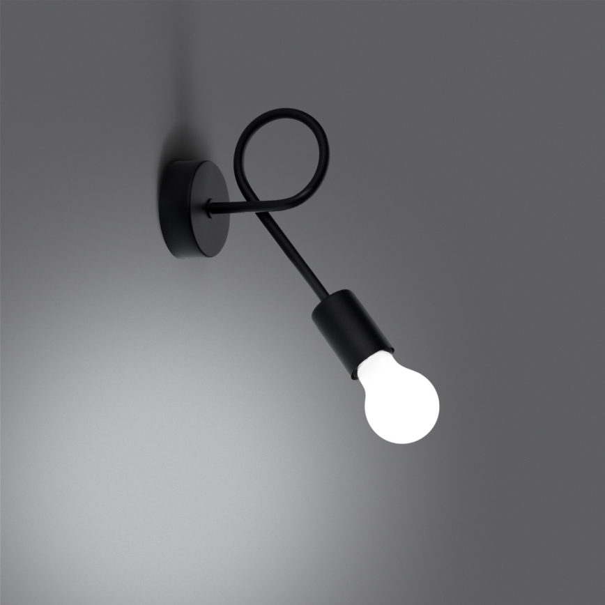 Wall lamp LEVAR 1xE27/15W/230V black