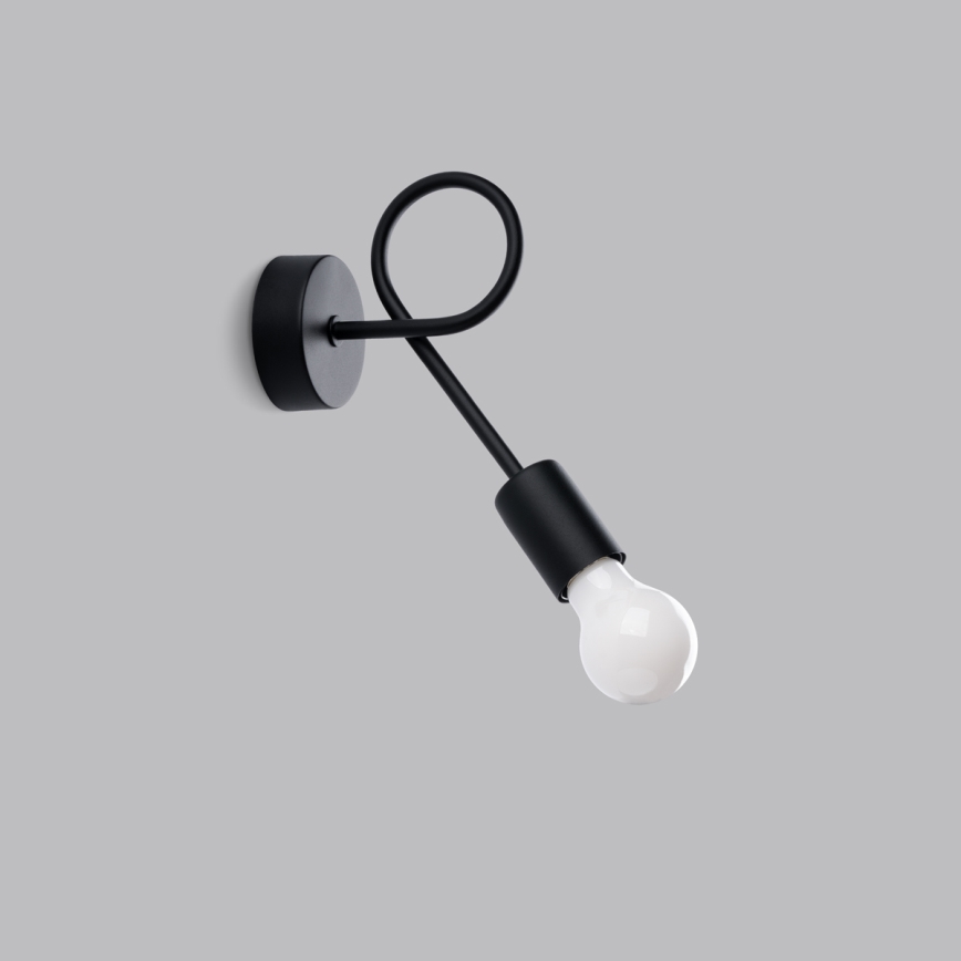 Wall lamp LEVAR 1xE27/15W/230V black