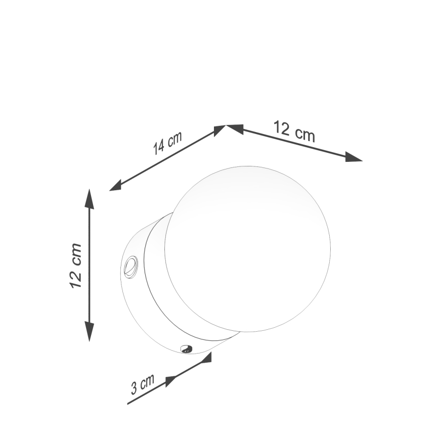 Wall light YOLI 1xG9/8W/230V white
