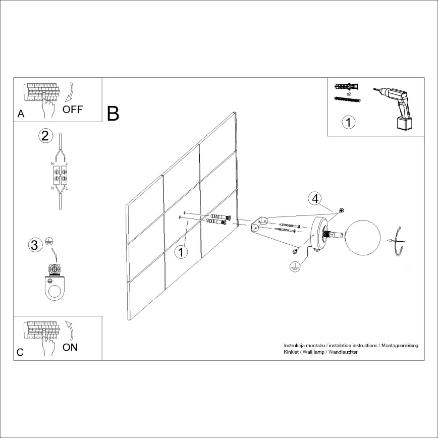 Wall light YOLI 1xG9/8W/230V white